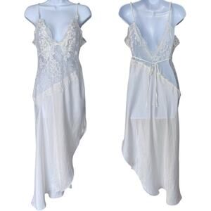 In Bloom Jonquil Ivory Lace Slip Dress Women's L Chemise Bridal Lingerie Boudoir